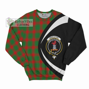 Middleton Modern Tartan Sweatshirt with Family Crest Circle Style