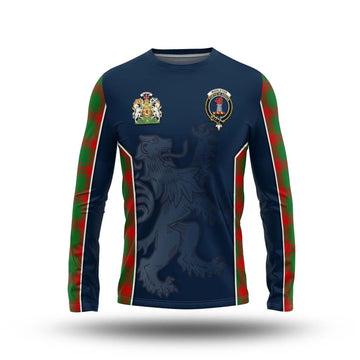 Middleton Modern Tartan Long Sleeve T-Shirt with Family Crest and Lion Rampant Vibes Sport Style