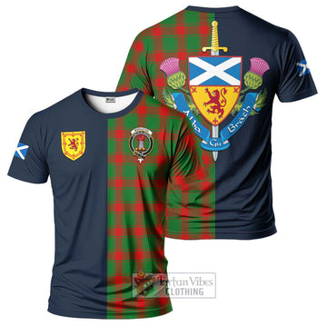 Middleton Modern Tartan T-Shirt Alba with Scottish Lion Royal Arm Half Style