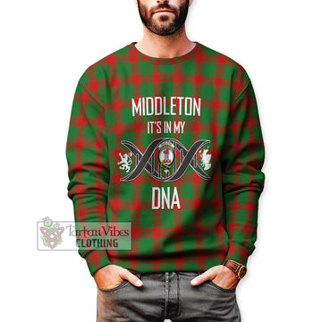 Middleton Modern Tartan Sweatshirt with Family Crest DNA In Me Style