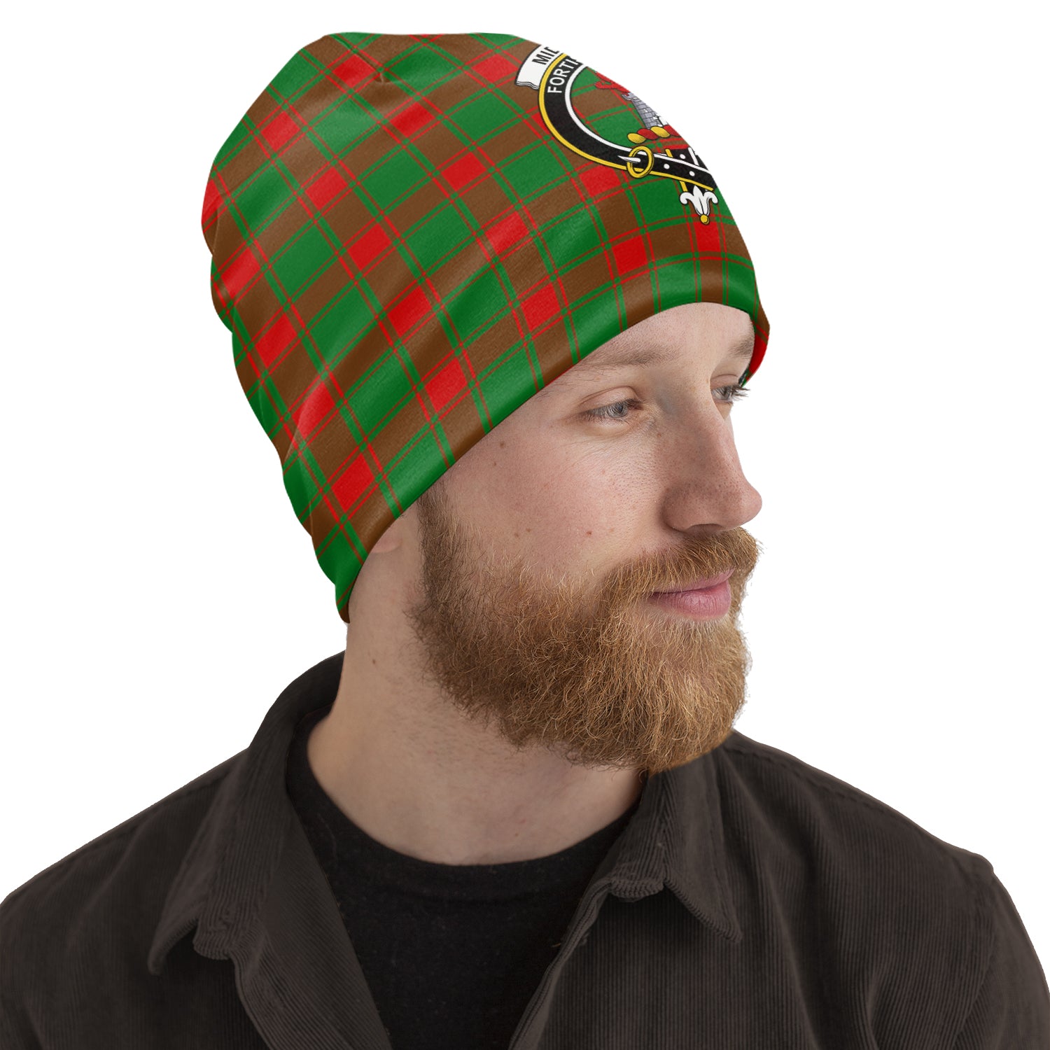 Middleton Modern Tartan Beanies Hat with Family Crest One Size 10.5*10.2 inches - Tartan Vibes Clothing