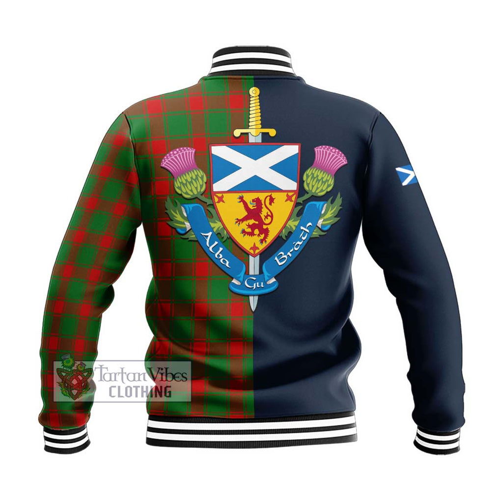 Tartan Vibes Clothing Middleton Modern Tartan Baseball Jacket with Scottish Lion Royal Arm Half Style