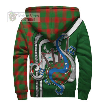 Middleton Modern Tartan Sherpa Hoodie with Epic Bagpipe Style