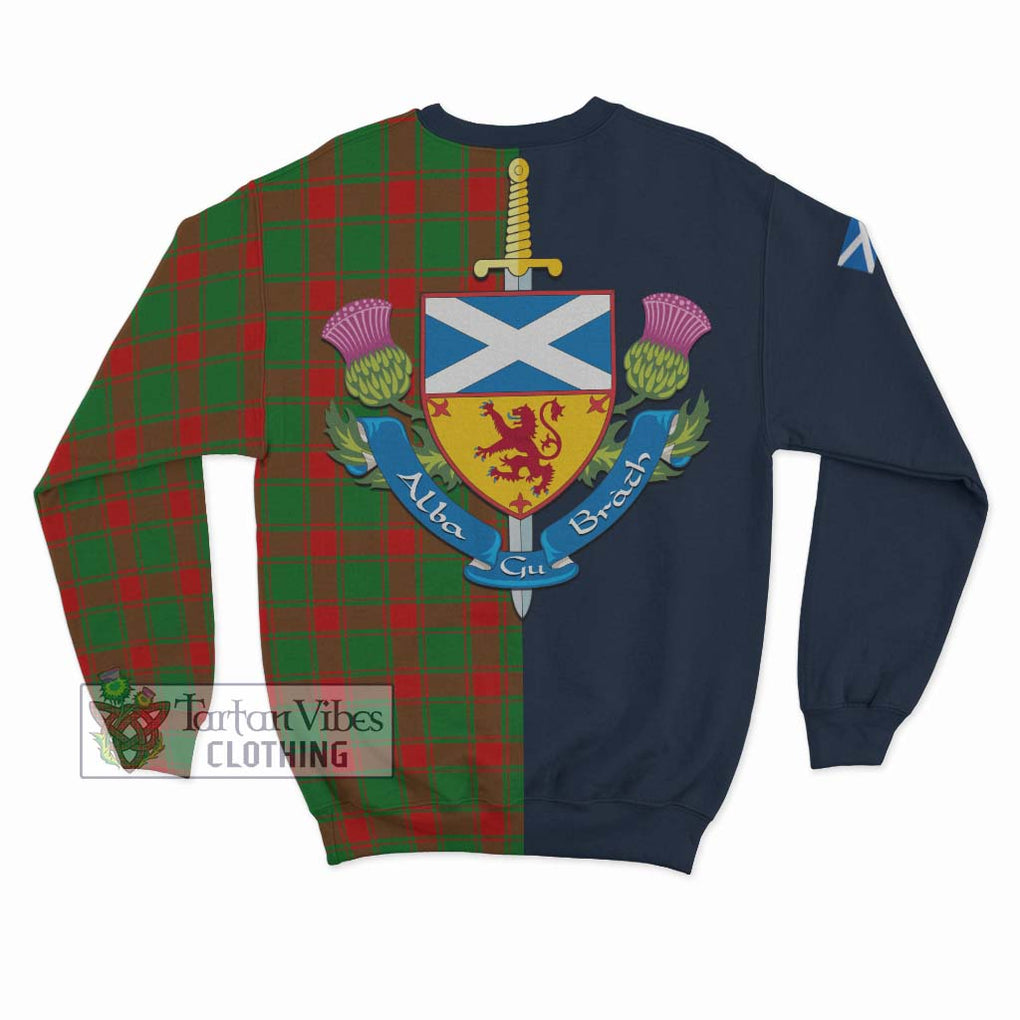 Tartan Vibes Clothing Middleton Modern Tartan Sweatshirt with Scottish Lion Royal Arm Half Style