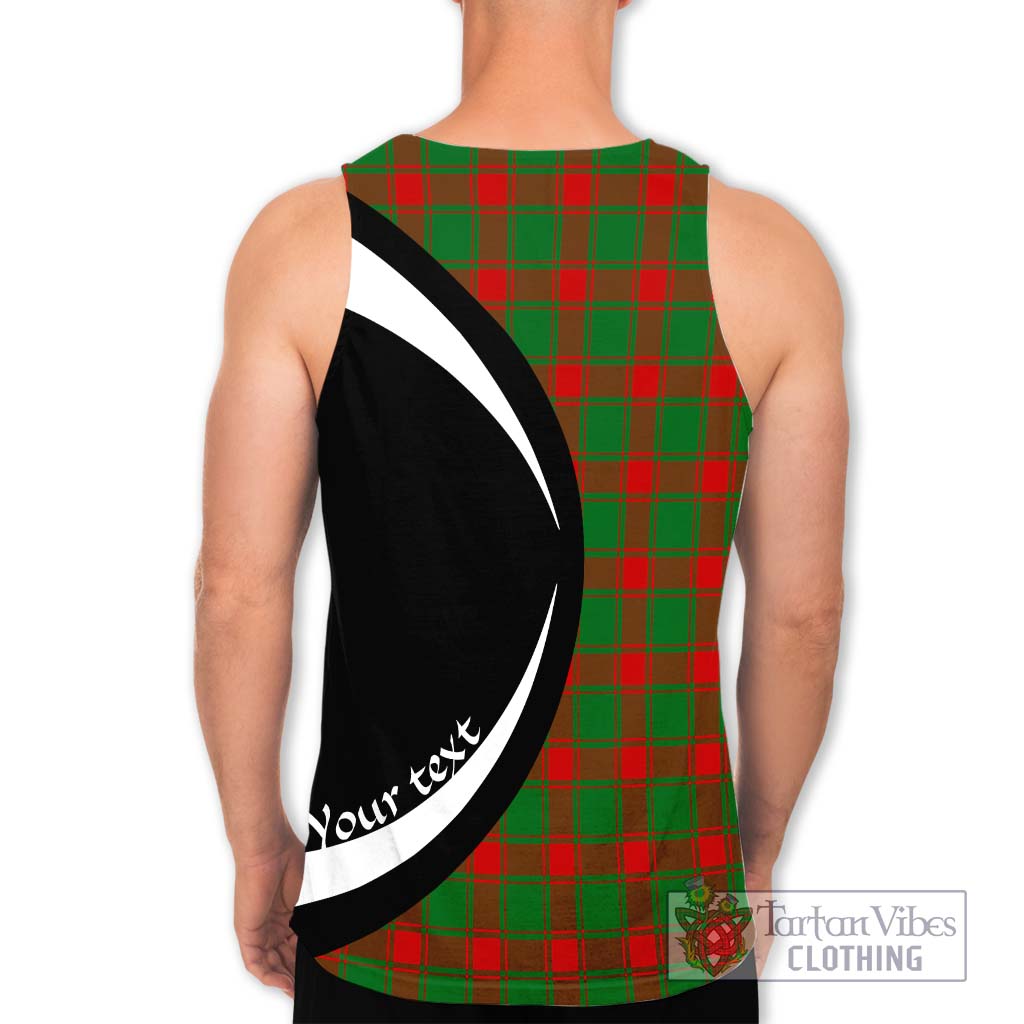 Middleton Modern Tartan Men's Tank Top with Family Crest Circle Style - Tartan Vibes Clothing