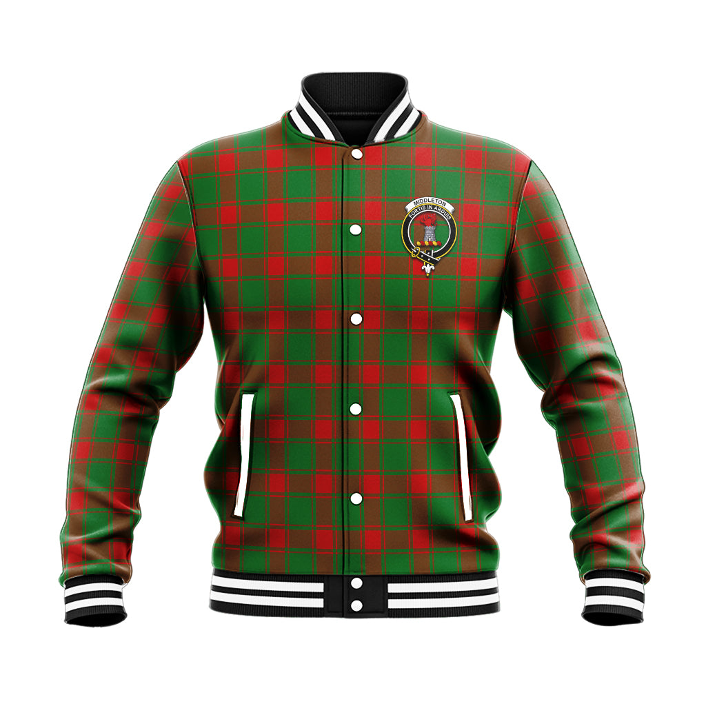 Middleton Modern Tartan Baseball Jacket with Family Crest - Tartan Vibes Clothing