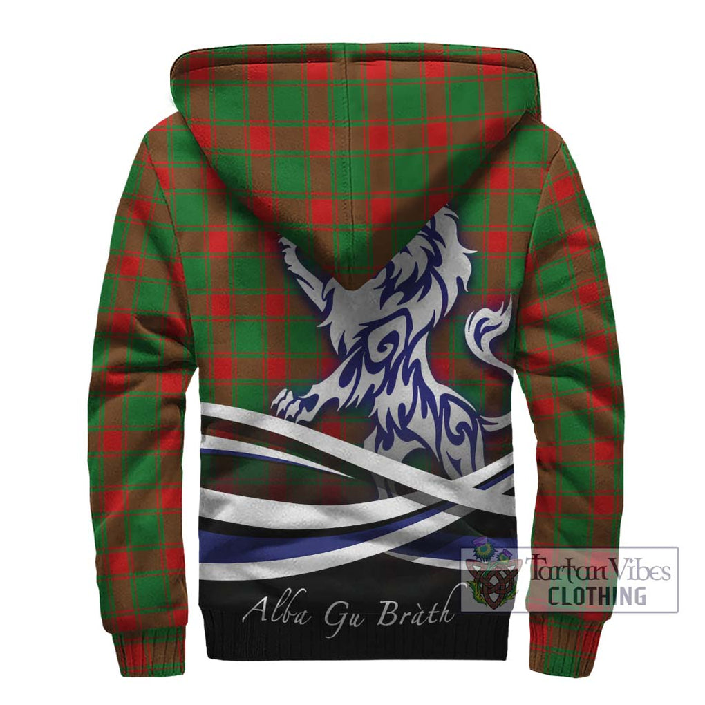 Middleton Modern Tartan Sherpa Hoodie with Alba Gu Brath Regal Lion Emblem - Tartanvibesclothing Shop