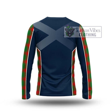 Middleton Modern Tartan Long Sleeve T-Shirt with Family Crest and Lion Rampant Vibes Sport Style