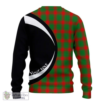 Middleton Modern Tartan Ugly Sweater with Family Crest Circle Style