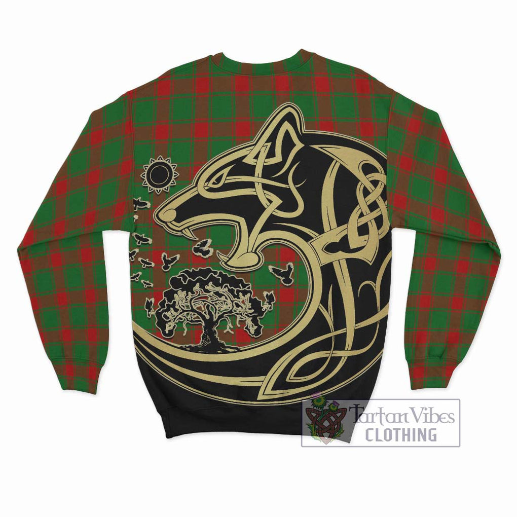 Middleton Modern Tartan Sweatshirt with Family Crest Celtic Wolf Style - Tartan Vibes Clothing