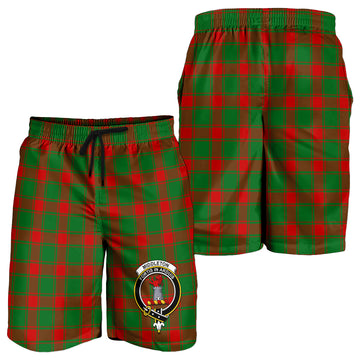 Middleton Modern Tartan Mens Shorts with Family Crest