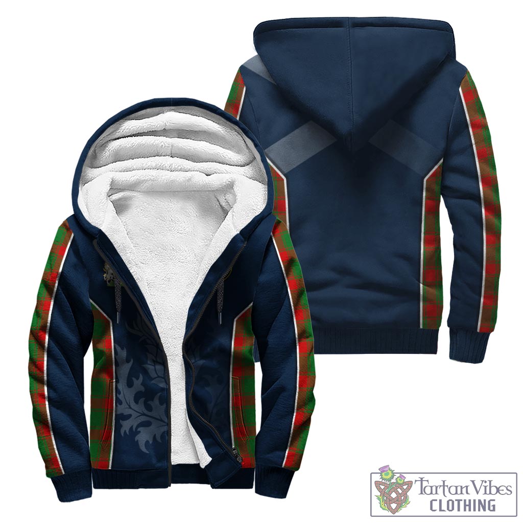 Tartan Vibes Clothing Middleton Modern Tartan Sherpa Hoodie with Family Crest and Scottish Thistle Vibes Sport Style