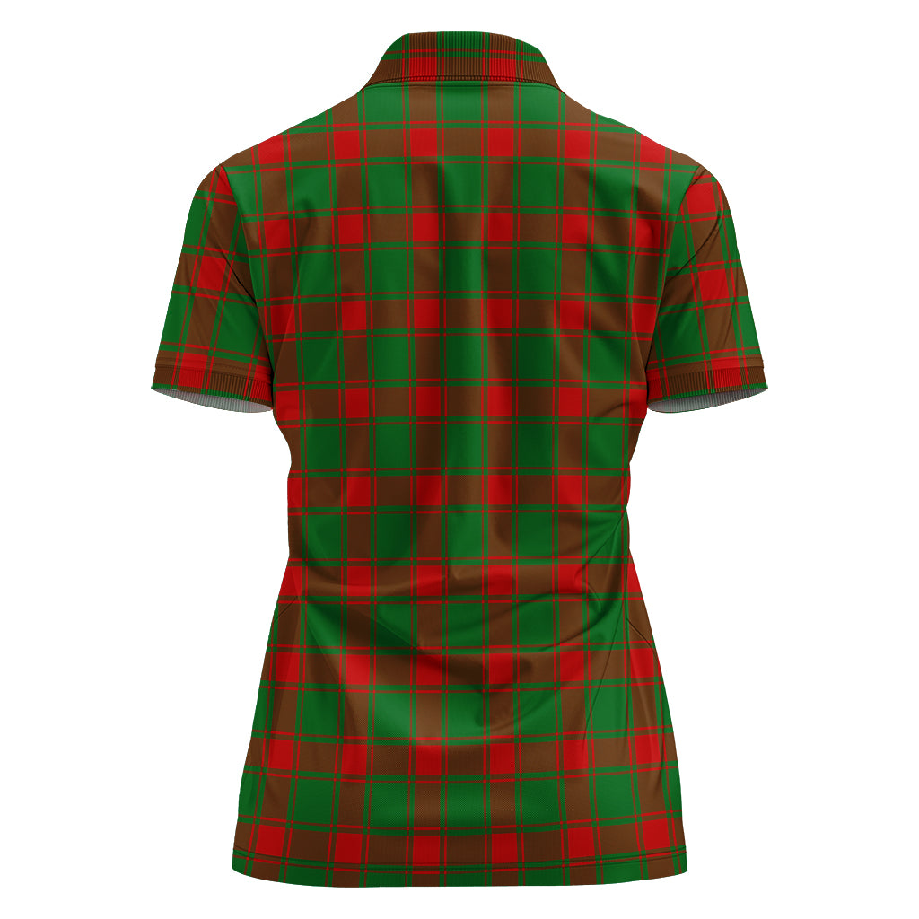 Middleton Modern Tartan Polo Shirt with Family Crest For Women - Tartan Vibes Clothing