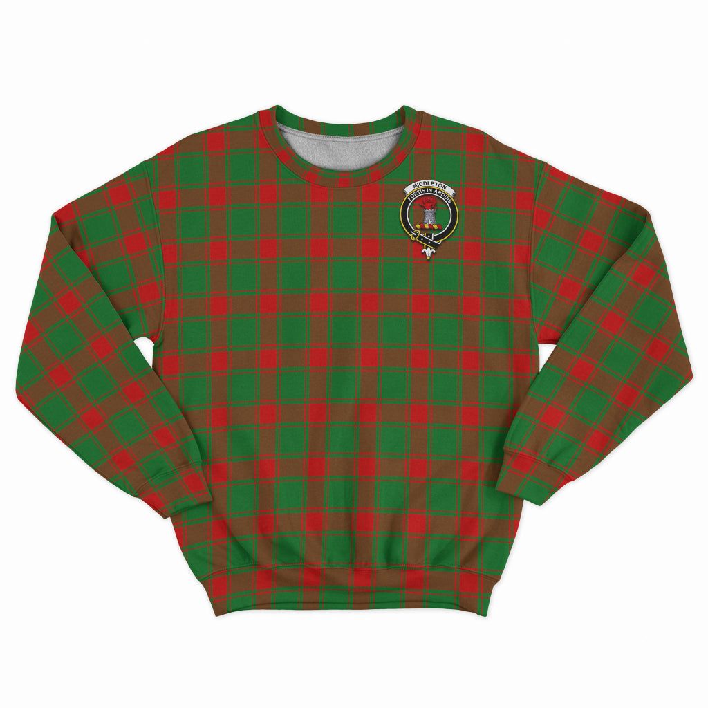 Middleton Modern Tartan Sweatshirt with Family Crest - Tartan Vibes Clothing