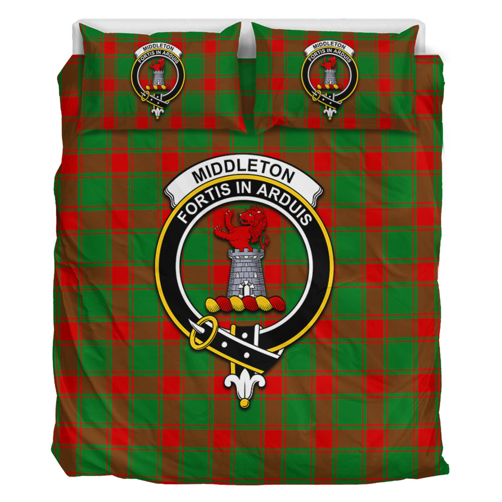 Middleton Modern Tartan Bedding Set with Family Crest - Tartan Vibes Clothing