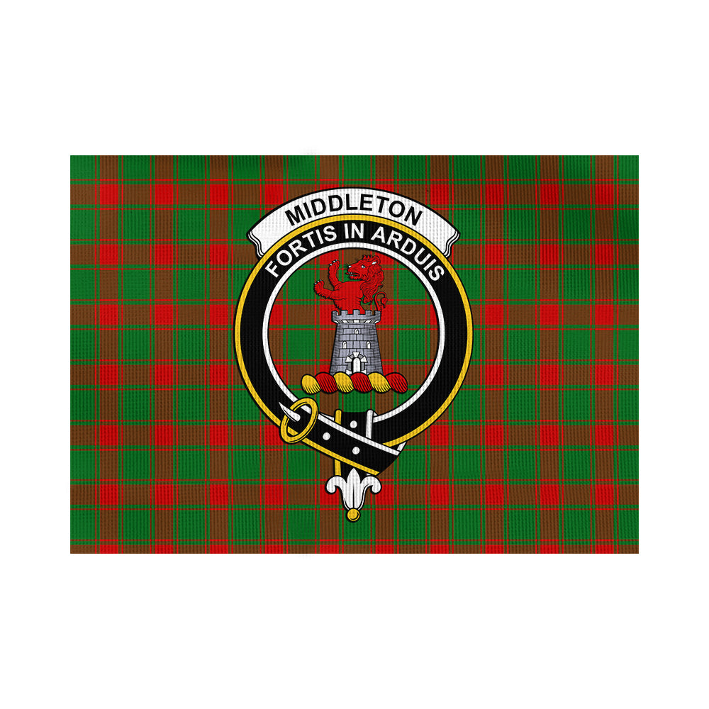 Middleton Modern Tartan Flag with Family Crest - Tartan Vibes Clothing