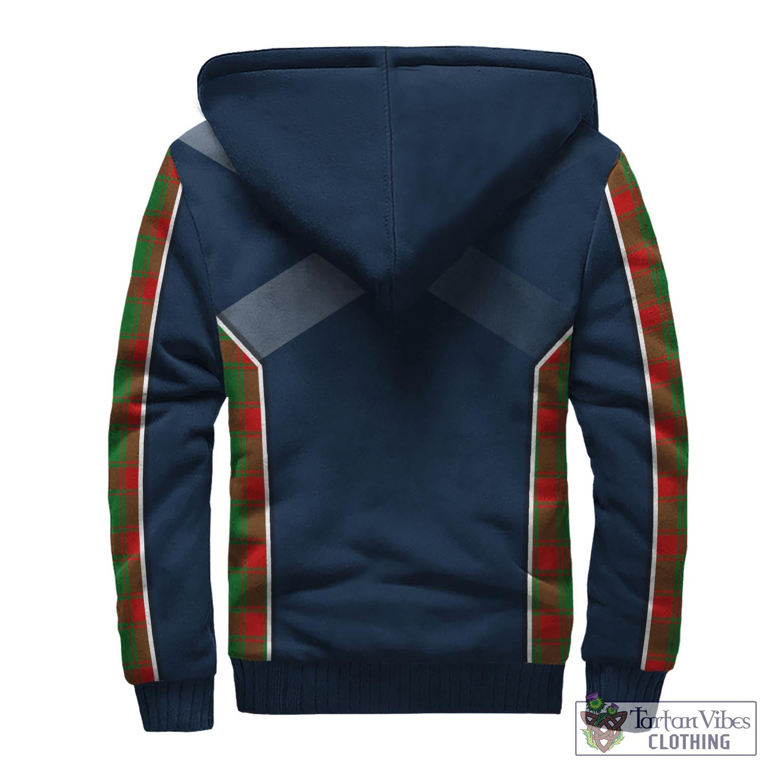 Tartan Vibes Clothing Middleton Modern Tartan Sherpa Hoodie with Family Crest and Lion Rampant Vibes Sport Style