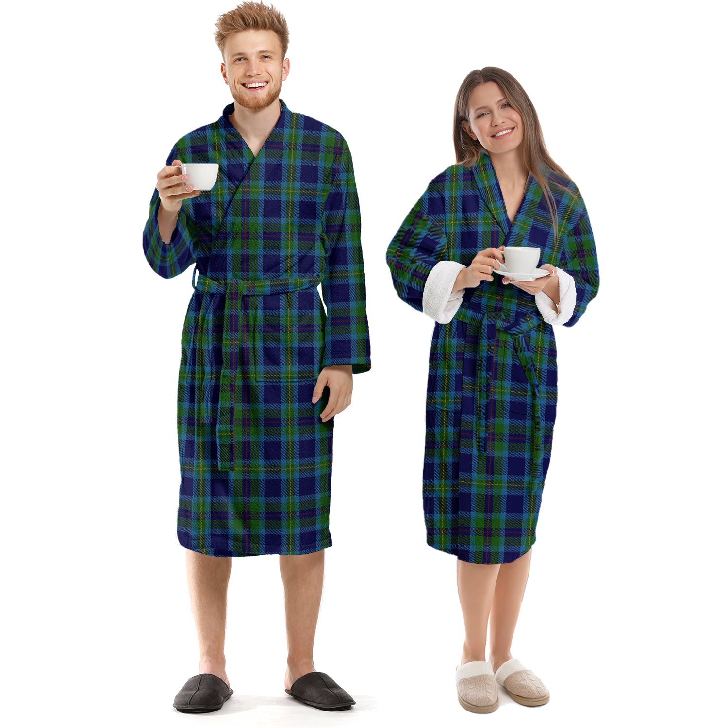 Miller Tartan Bathrobe Unisex S - Tartan Vibes Clothing