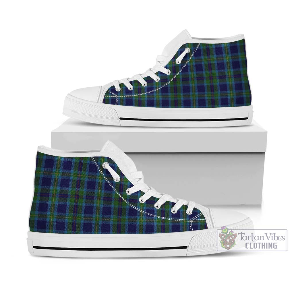 Miller Tartan High Top Shoes Kid High Top - White Sole - Tartan Vibes Clothing