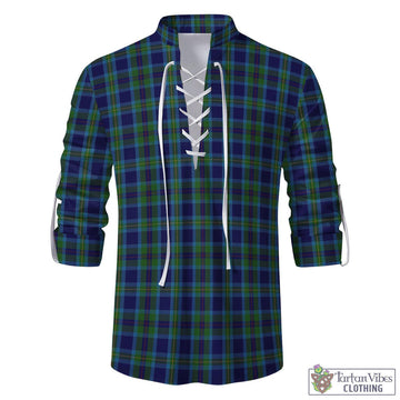 Miller Tartan Men's Scottish Traditional Jacobite Ghillie Kilt Shirt