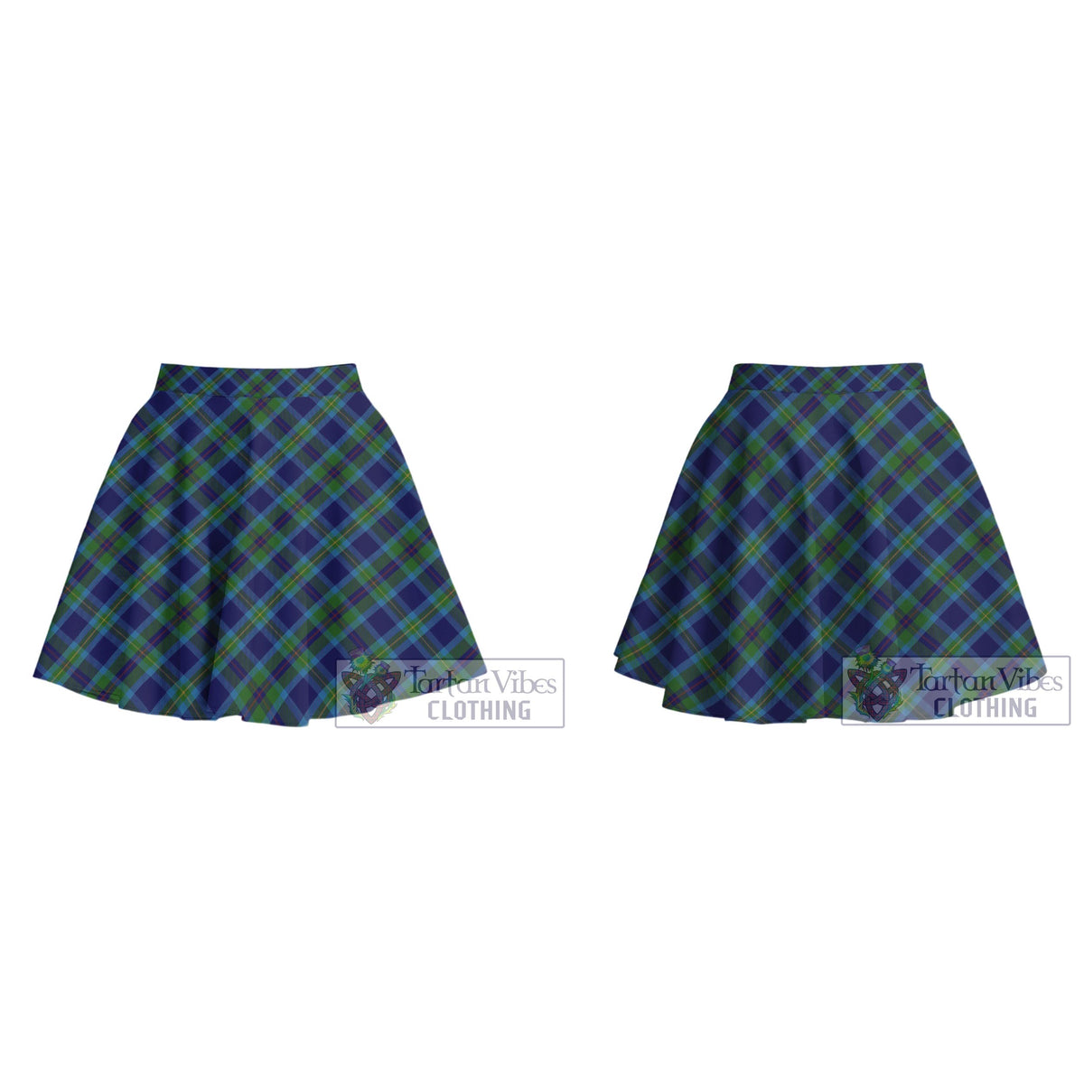 Miller Tartan Women's Plated Mini Skirt Cross Style - Tartan Vibes Clothing