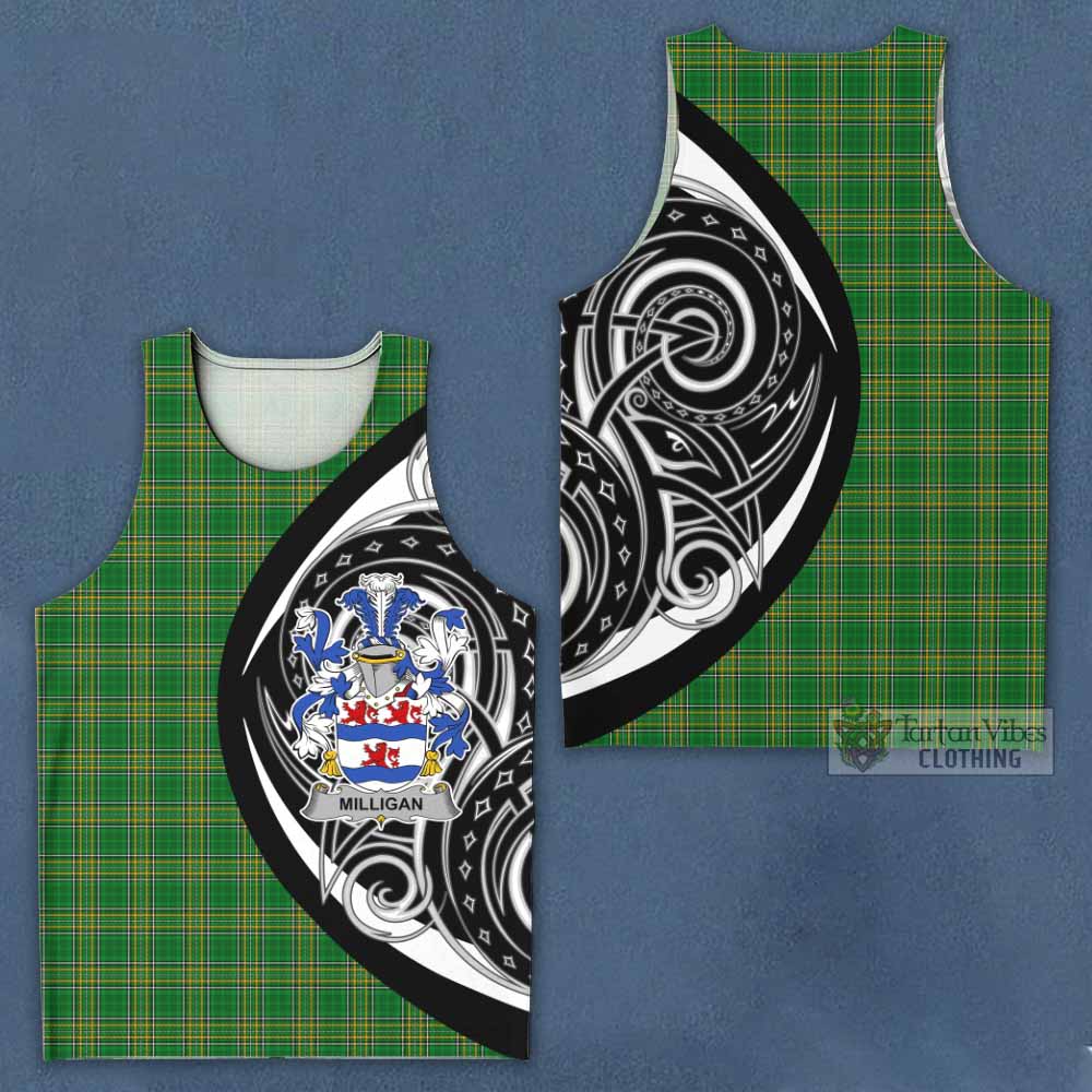 Milligan Irish Clan Men's Tank Top Celtic Circle Style - Tartan Vibes Clothing