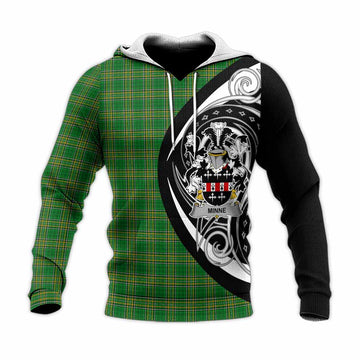 Minne Irish Clan Knitted Hoodie Celtic Circle Style Unisex Knitted Pullover Hoodie - Tartan Vibes Clothing
