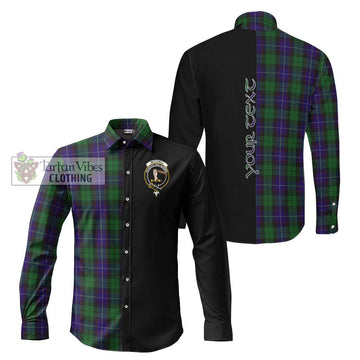 Mitchell Tartan Long Sleeve Button Shirt with Family Crest and Half Of Me Style Men's Shirt S - Tartan Vibes Clothing