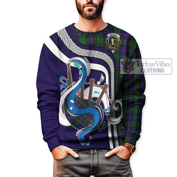 Mitchell Tartan Sweatshirt with Epic Bagpipe Style