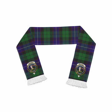 Mitchell Tartan Ruffneck Scarf with Family Crest One Size 67.7*6.7 inches - Tartan Vibes Clothing