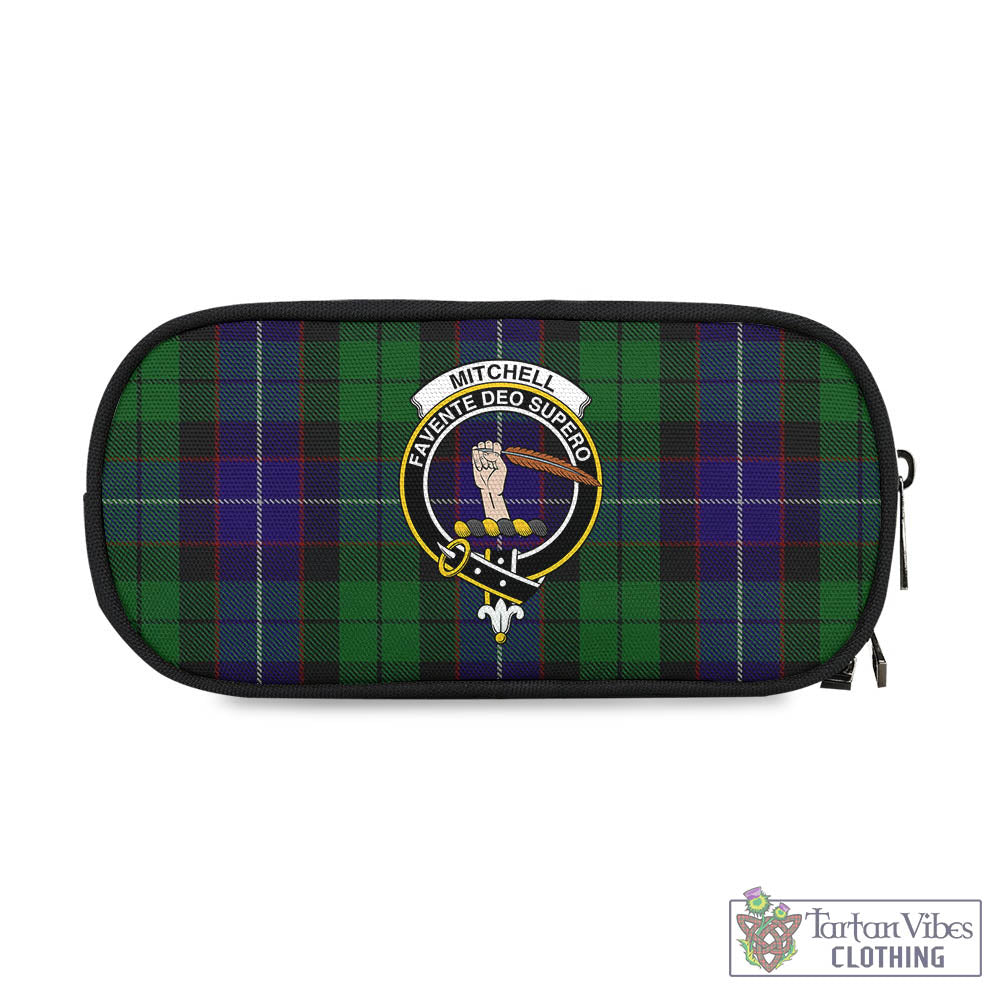 Mitchell Tartan Pen and Pencil Case with Family Crest One Size 4.13*8.74 inch - Tartan Vibes Clothing