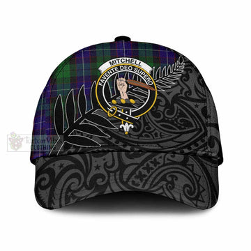 Mitchell Tartan Classic Cap with New Zealand Silver Fern Half Style