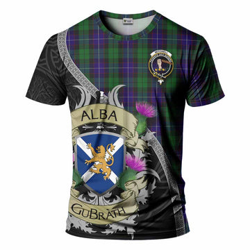Mitchell Tartan Family Crest T-Shirt Lion Rampant Royal Thistle Shield Celtic Inspired Kid's Shirt - Tartan Vibes Clothing