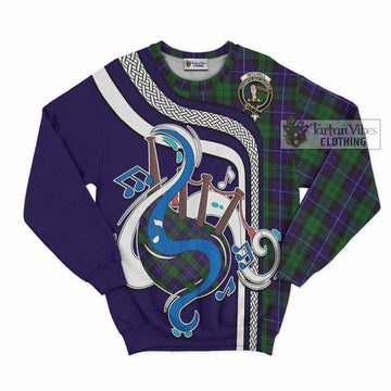 Mitchell Tartan Sweatshirt with Epic Bagpipe Style