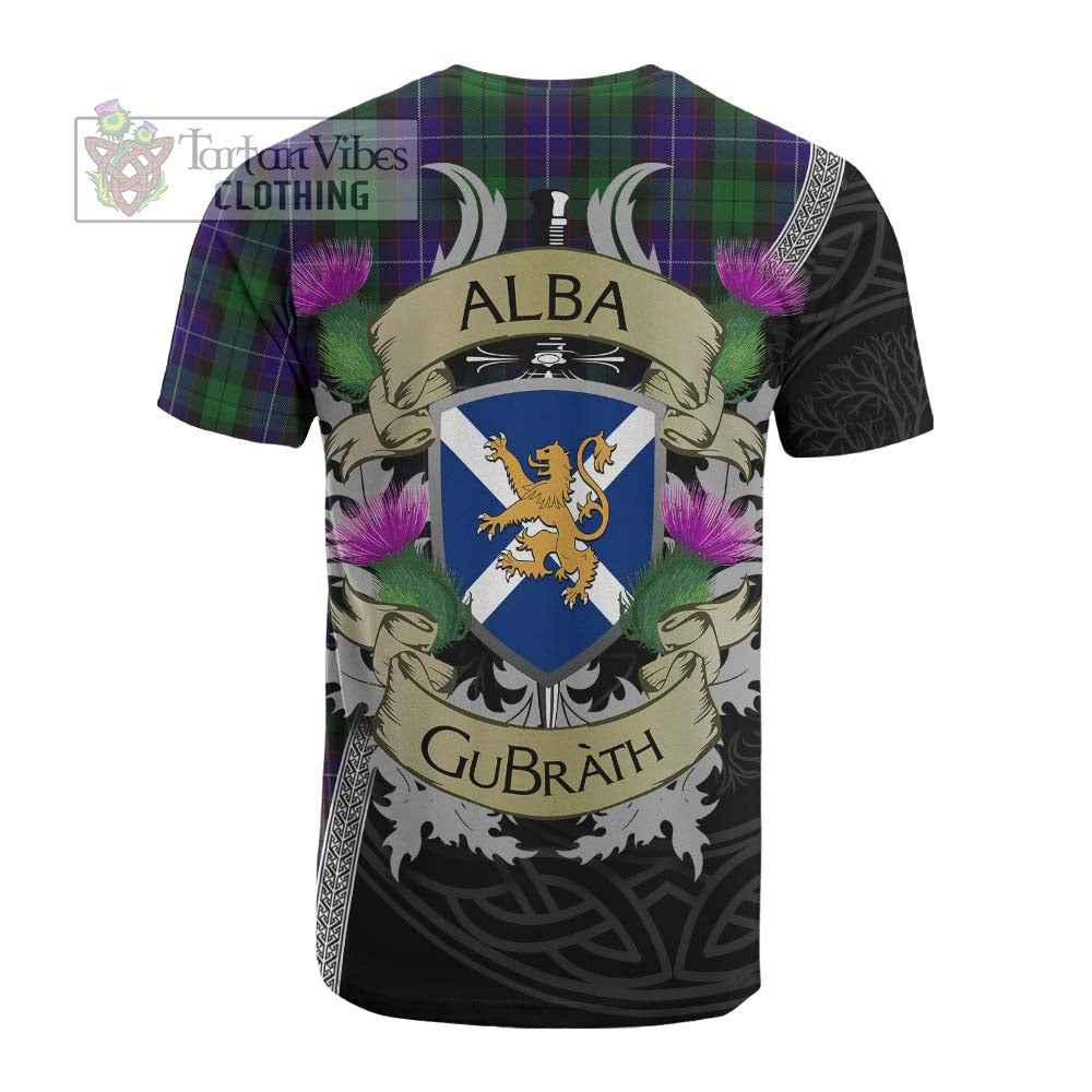 Mitchell Tartan Family Crest Cotton T-shirt Lion Rampant Royal Thistle Shield Celtic Inspired - Tartan Vibes Clothing