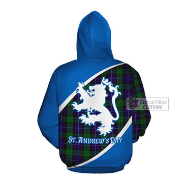 Mitchell Family Crest Tartan Cotton Hoodie Celebrate Saint Andrew's Day in Style Pullover Hoodie - Tartan Vibes Clothing