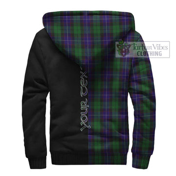 Mitchell Tartan Sherpa Hoodie with Family Crest and Half Of Me Style - Tartan Vibes Clothing