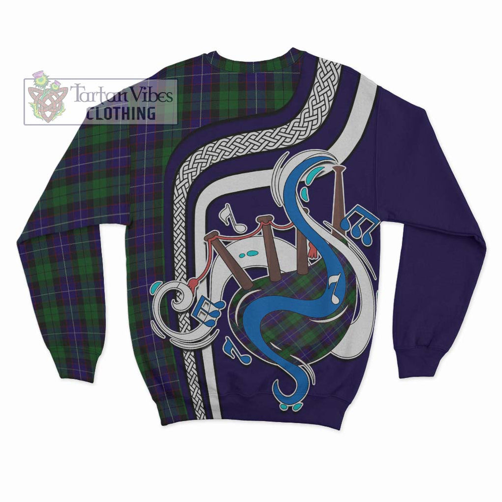 Tartan Vibes Clothing Mitchell Tartan Sweatshirt with Epic Bagpipe Style