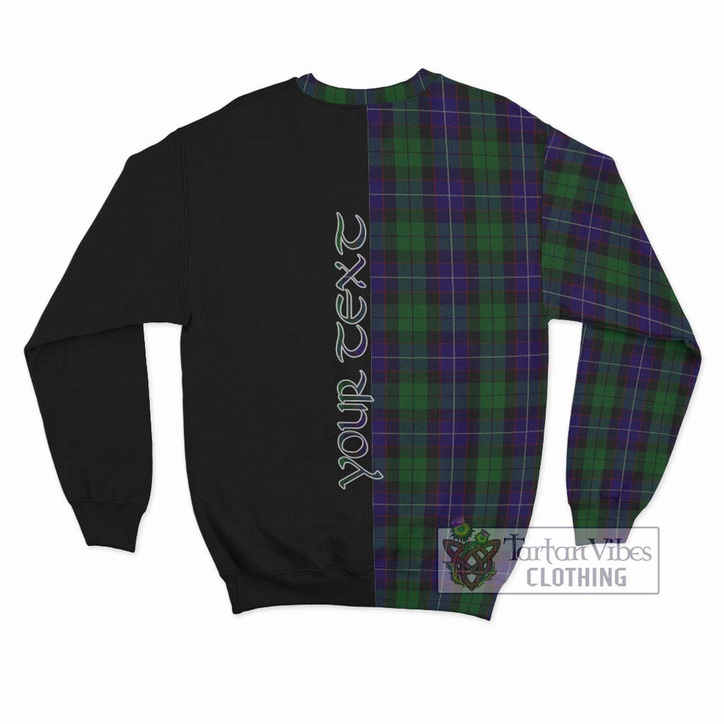 Mitchell Tartan Sweatshirt with Family Crest and Half Of Me Style - Tartanvibesclothing Shop