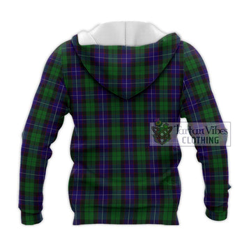 Mitchell Tartan Knitted Hoodie with Family Crest DNA In Me Style