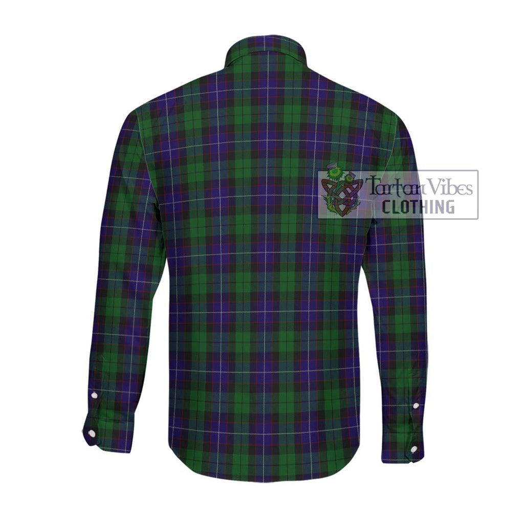 Mitchell Tartan Long Sleeve Button Shirt with Family Crest DNA In Me Style - Tartanvibesclothing Shop