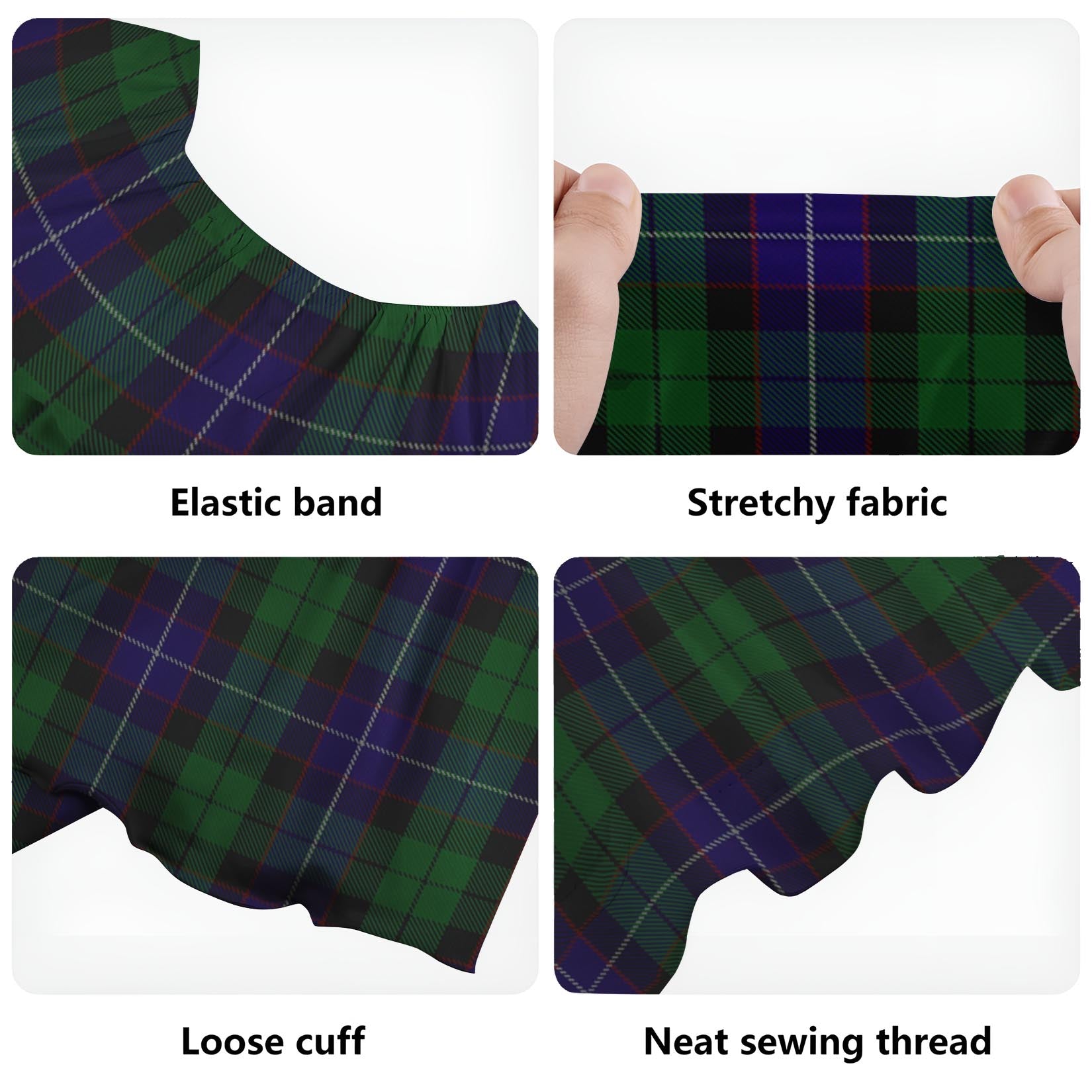 Mitchell Tartan Off Shoulder Long Dress - Tartan Vibes Clothing