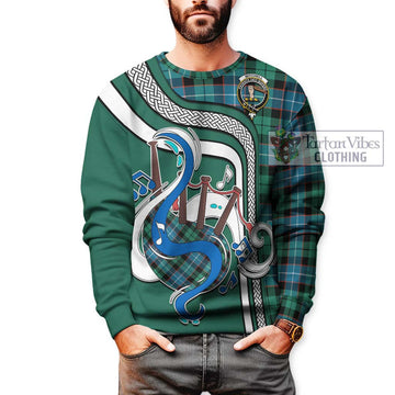 Mitchell Ancient Tartan Sweatshirt with Epic Bagpipe Style