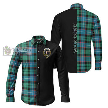 Mitchell Ancient Tartan Long Sleeve Button Shirt with Family Crest and Half Of Me Style