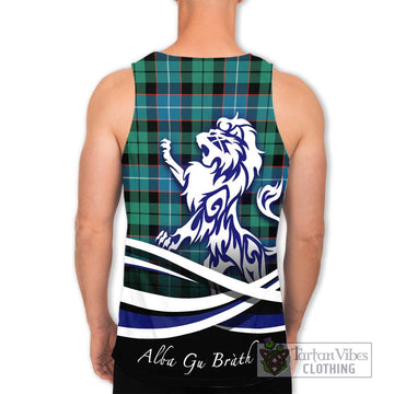 Mitchell Ancient Tartan Men's Tank Top with Alba Gu Brath Regal Lion Emblem