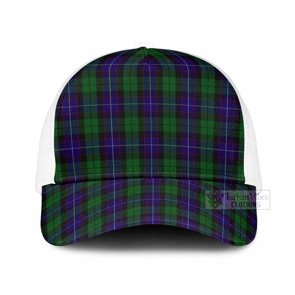 Mitchell Tartan Mesh Trucker Cap One Size (Adjustable) White - Tartan Vibes Clothing