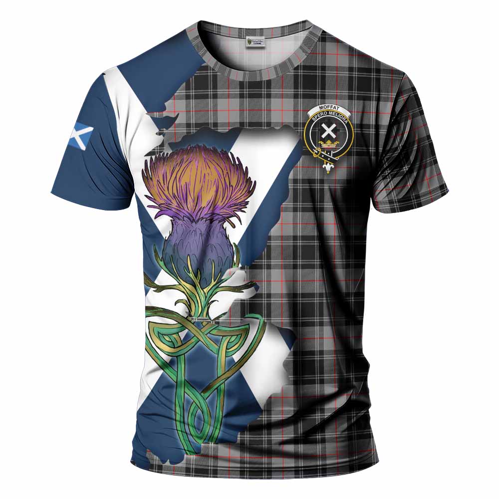 Moffat Tartan Family Crest T-Shirt Scottish Thistle Celtic Inspired Kid's Shirt - Tartan Vibes Clothing