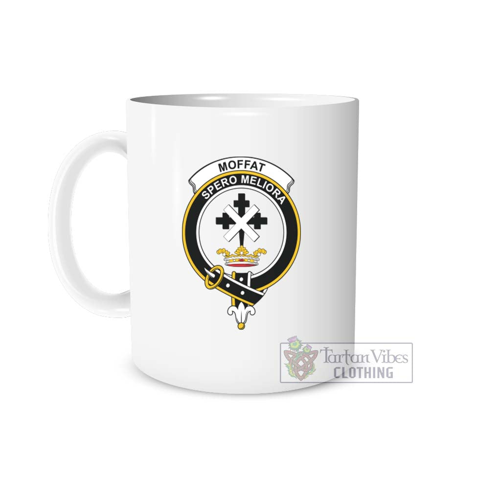 Moffat Family Crest Ceramic Mug One Size 11oz size - 2D-tartanvibesclothing