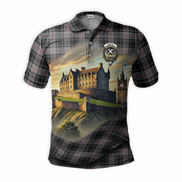 Moffat Tartan Family Crest Polo Shirt with Scottish Ancient Castle Style Kid - Tartan Vibes Clothing