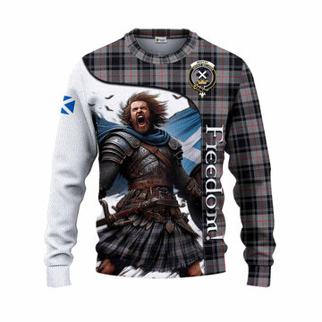 Moffat Crest Tartan Knitted Sweater Inspired by the Freedom of Scottish Warrior